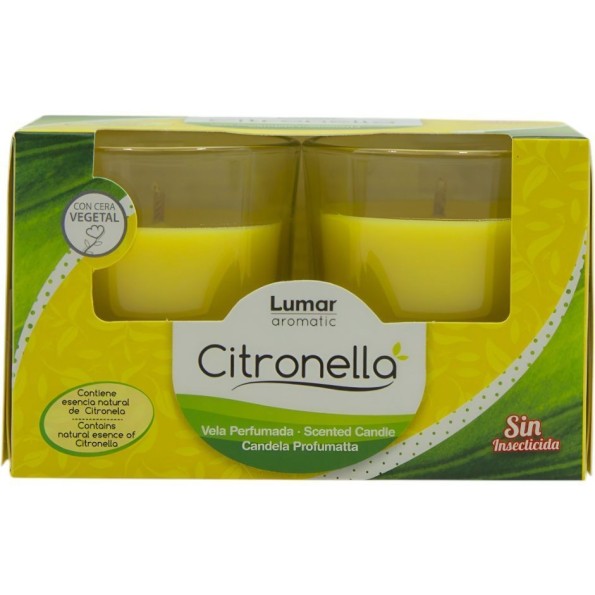 CAJA 2 VASOS PERF. CITRONELA