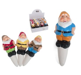 REGADOR PLANTAS CERAMICA GNOMOS 15.5X5.5