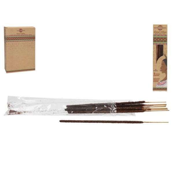 INCIENSO 10 STICKS GOOD VIBES SACRED 23CM