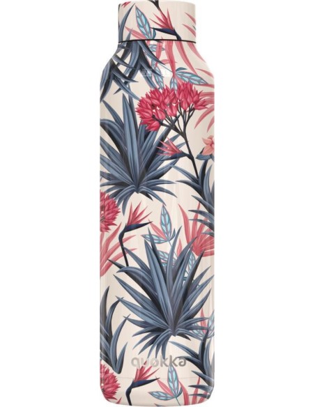 QUOKKA BOTELLA TERMO ACERO INOXIDABLE SOLID BLUE GARDEN 630 ML