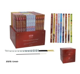 INCIENSO CUAD. PDQ-225PCS 9 SURT. 23CM