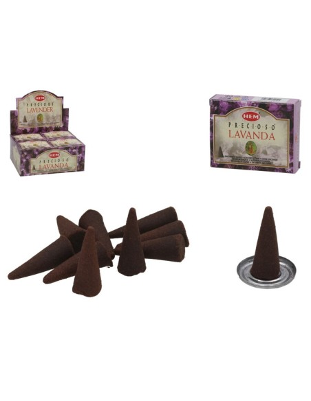 INCIENSO 10 CONOS LAVANDA 3,48CM