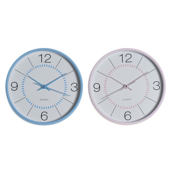 RELOJ PVC CRISTAL 25,5X4,3X25,5 2 SURTIDO