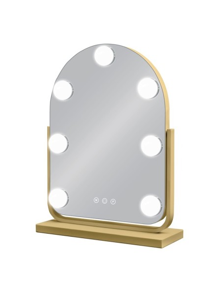 ESPEJO HOLLYWOOD LINDA DORADO 25x30 cm