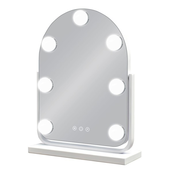 ESPEJO HOLLYWOOD LINDA BLANCO 25x30 cm