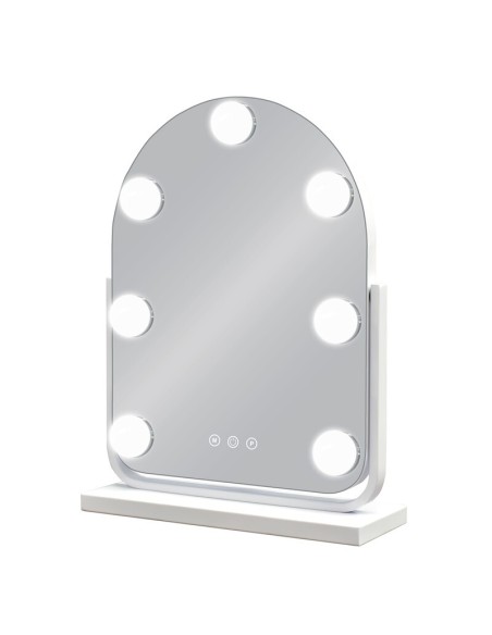 ESPEJO HOLLYWOOD LINDA BLANCO 25x30 cm