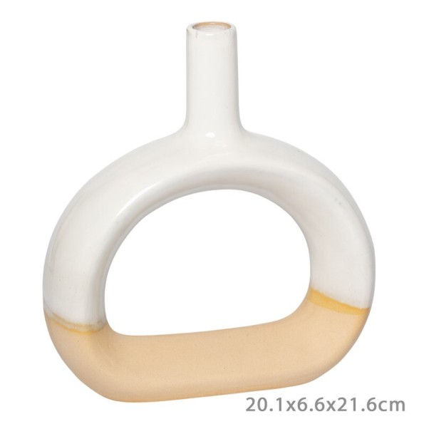 JARRON CERAMICA BICOLOR LIE L