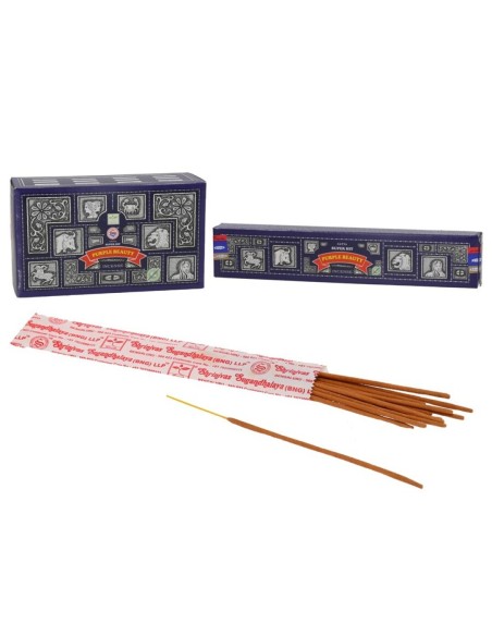 INCIENSO SATYA SH PURPLE BEAUTY 15 G.