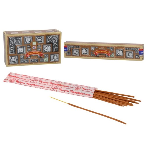 INCIENSO SATYA SH TUSCAN LEATHER 15 G.