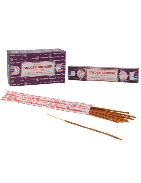 INCIENSO SATYA GOLDEN SUNRISE 15 G.
