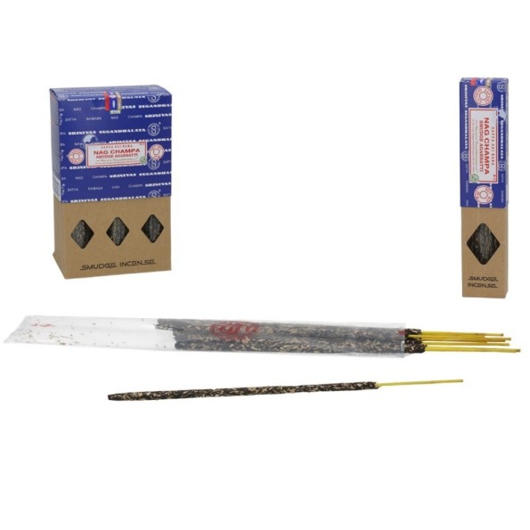 INCIENSO SATYA NAGCHAMPA SMUDGE 25 G.