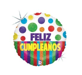 GLOBO HOLOGRAFICO FELIZ CUMPLEAÑOS