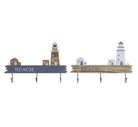 PERCHERO PARED MADERA 40X4X26 FARO NATURAL 2 SURT.