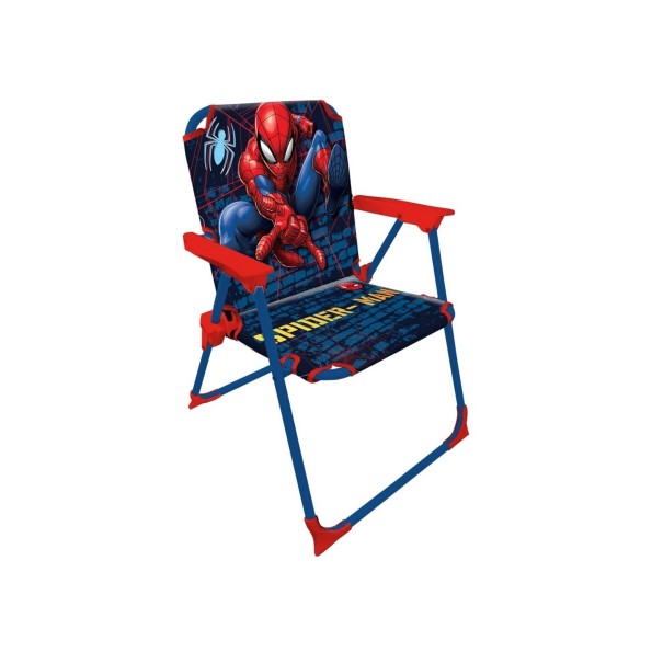 SILLA METÁLICA PLEGABLE SPIDERMAN MARVEL