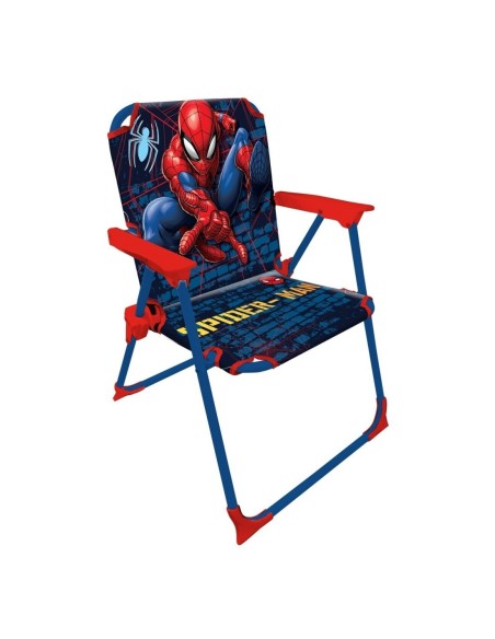 SILLA METÁLICA PLEGABLE SPIDERMAN MARVEL