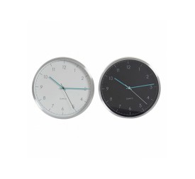 RELOJ PARED ALUMINIO CRISTAL 30X4,3X30 2 SURT.