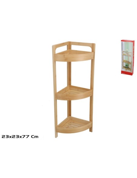 RINCONERA C/3 ESTANTES BAMBU 23X77CM