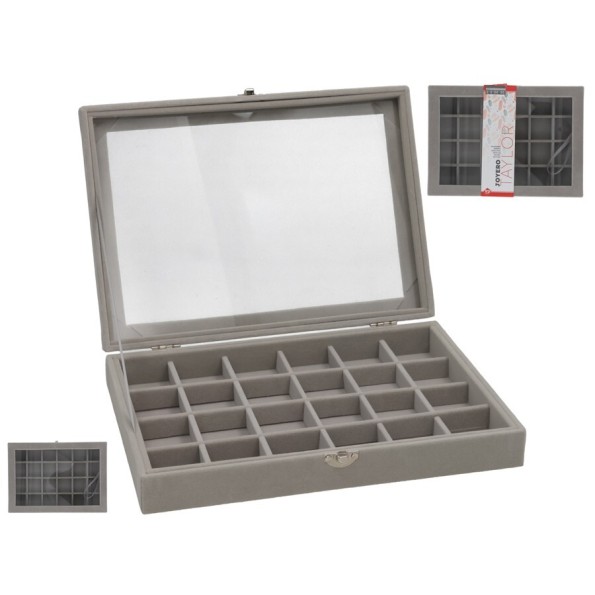 BANDEJA JOYERO TAYLOR  28X20.5X5CM