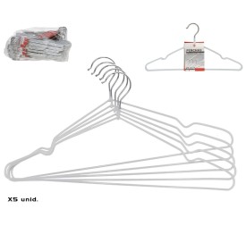 PERCHA METAL X5  BLANCA 40X19CM