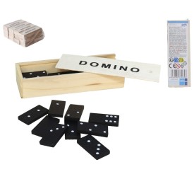 JUEGO DOMINO NEGRO 14.5X5X2.7CM