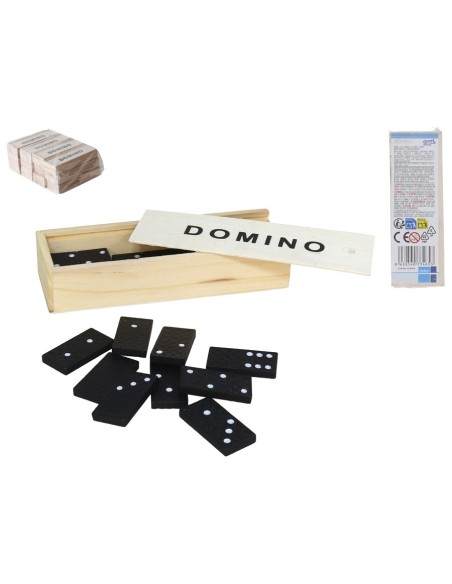 JUEGO DOMINO NEGRO 14.5X5X2.7CM