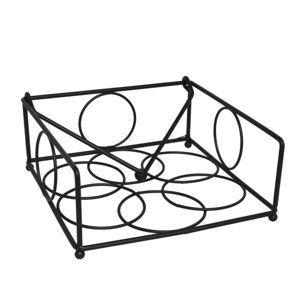 SERVILLETERO BLACK 18,5X19X8 CM