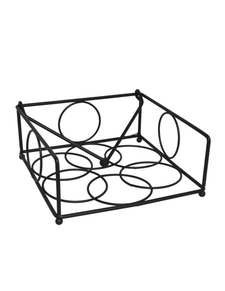 SERVILLETERO BLACK 18,5X19X8 CM