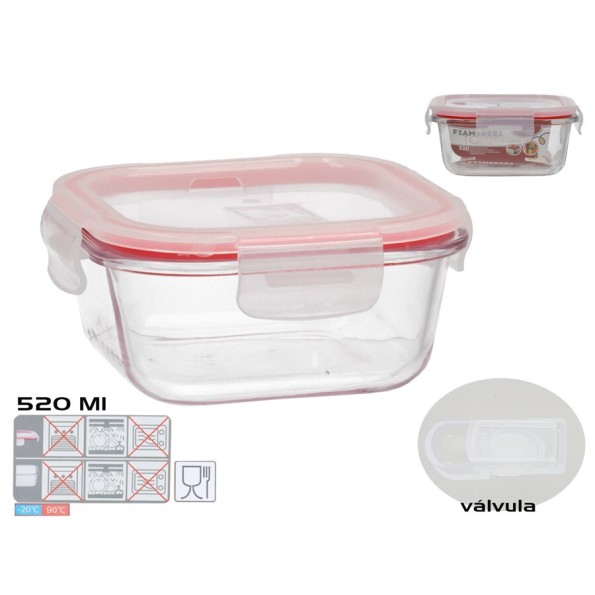 FIAMBRERA TOKIO VALVULA 520ML CUADRADA