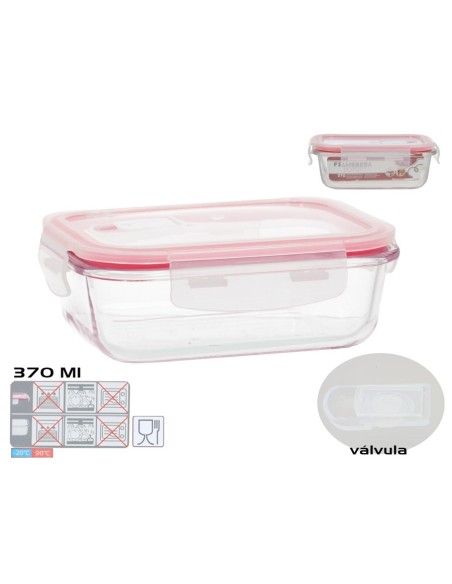 FIAMBRERA TOKIO VALVULA 370ML RECTANGULAR