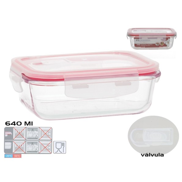 FIAMBRERA TOKIO VALVULA 640ML RECTANGULAR