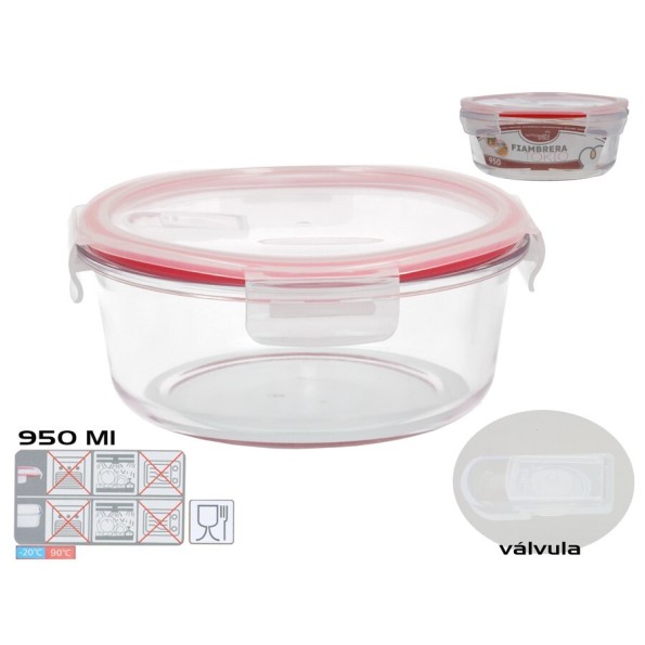 FIAMBRERA TOKIO VALVULA 950ML REDONDA