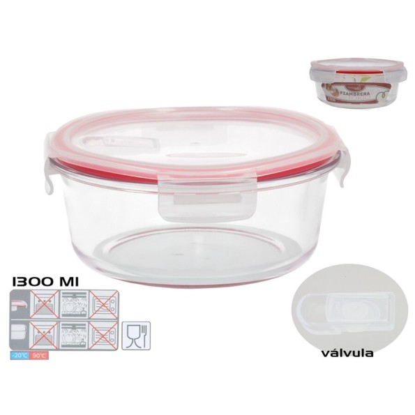 FIAMBRERA TOKIO VALVULA 1300ML REDONDA