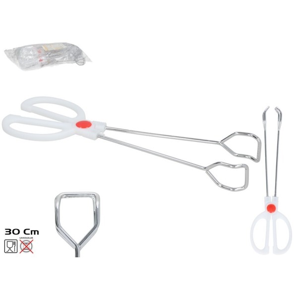 PINZA DE COINA ERIC 30X8 CM BLANCO