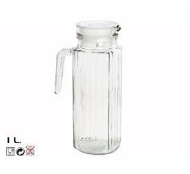 JARRA FRIGO 1L CRISTAL LONDRES TAPA BLANCA