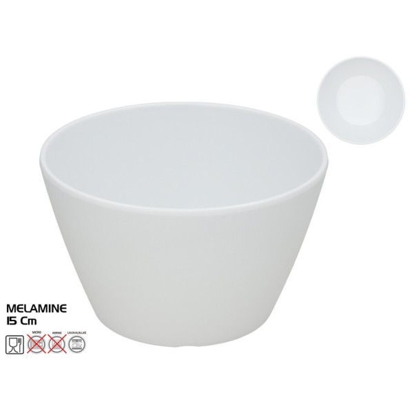 BOL MELAMINA CARRIE 15CM BLANCO