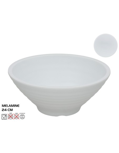 CUENCO MELAMINA MIRANDA 24CM BLANCO