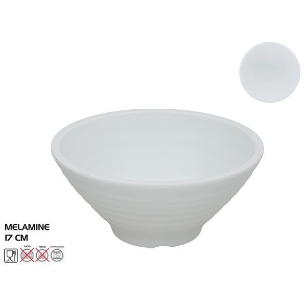 CUENCO MELAMINA MIRANDA 17CM BLANCO