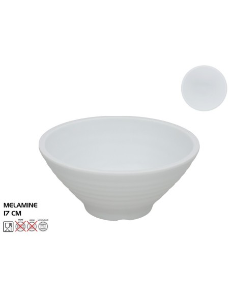 CUENCO MELAMINA MIRANDA 17CM BLANCO