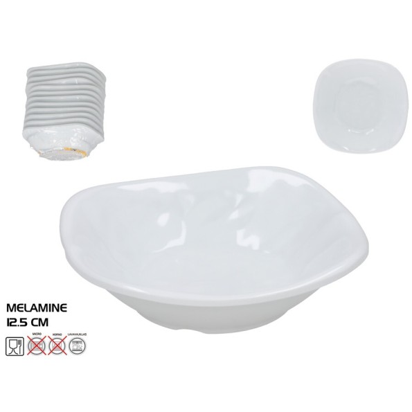 PLATO HONDO MELAMINA SKIPER 12.5CM BLANCO