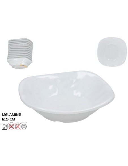 PLATO HONDO MELAMINA SKIPER 12.5CM BLANCO