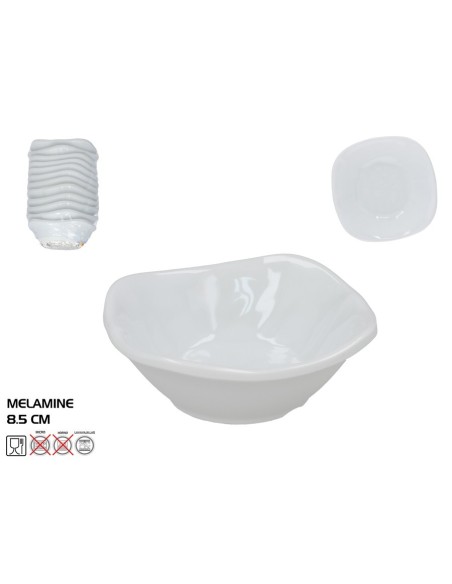 PLATO HONDO MELAMINA SKIPER 8.5CM BLANCO