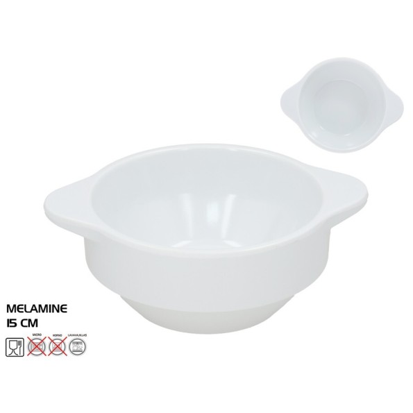 TAZA CONSOME MELAMINA SKIPER 15CM BLANCO