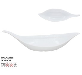 BOL HOJA MELAMINA DECO 30.5CM BLANCO