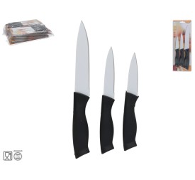 SET 3 CUCHILLOS ACERO INOX. QUIQUE 27.5X3.5X1.5CM