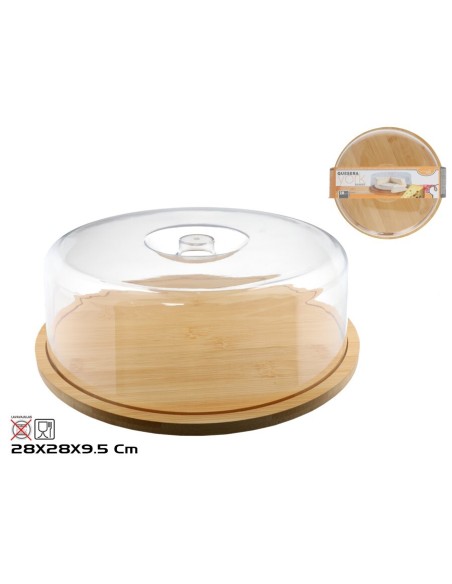 QUESERA YORK 28 CM BAMBU