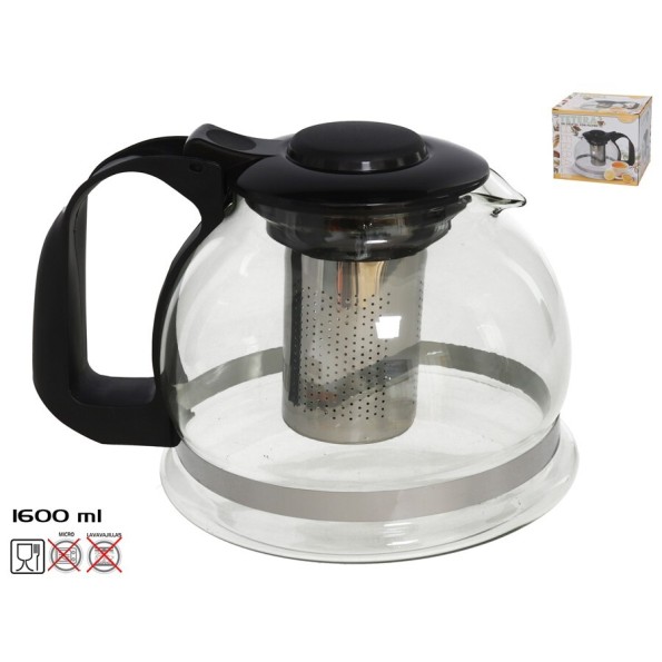 TETERA CRISTAL C/ FILTRO 1600 ML