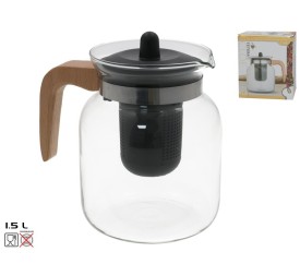 TETERA CRISTAL MANGO MADERA 1,5L CLOE