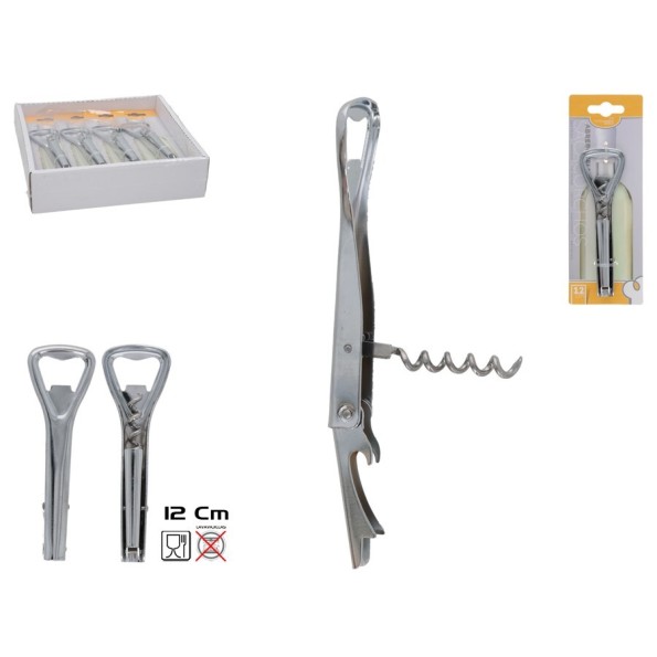 SACACORCHOS Y ABREBOTELLAS 12X3,5 CM