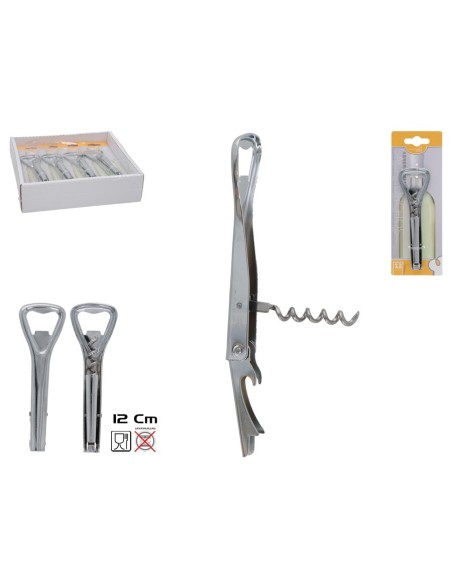 SACACORCHOS Y ABREBOTELLAS 12X3,5 CM