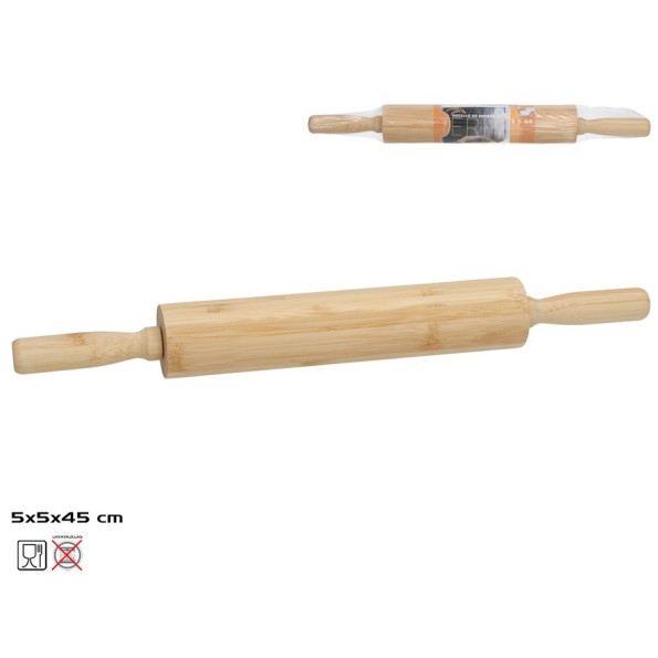 RODILLO DE AMASAR ERIC BAMBU 5X5X45 CM